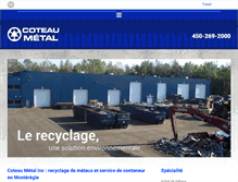 Tablet Screenshot of coteaumetal.com